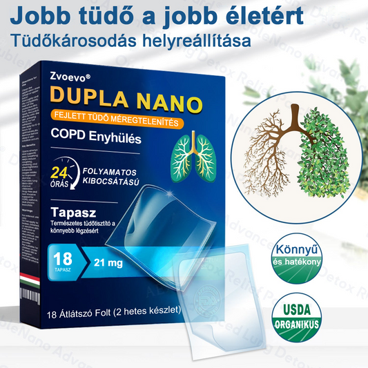 🛡️🛡️FDA Jóváhagyott | Zvoevo®  COPD Enyhítő Tapasz (💝 Köhögés, zihálás, légszomj, köpet, orrdugulás, hörghurut, allergiás tünetek, tüdő kényelmetlenség🫁)