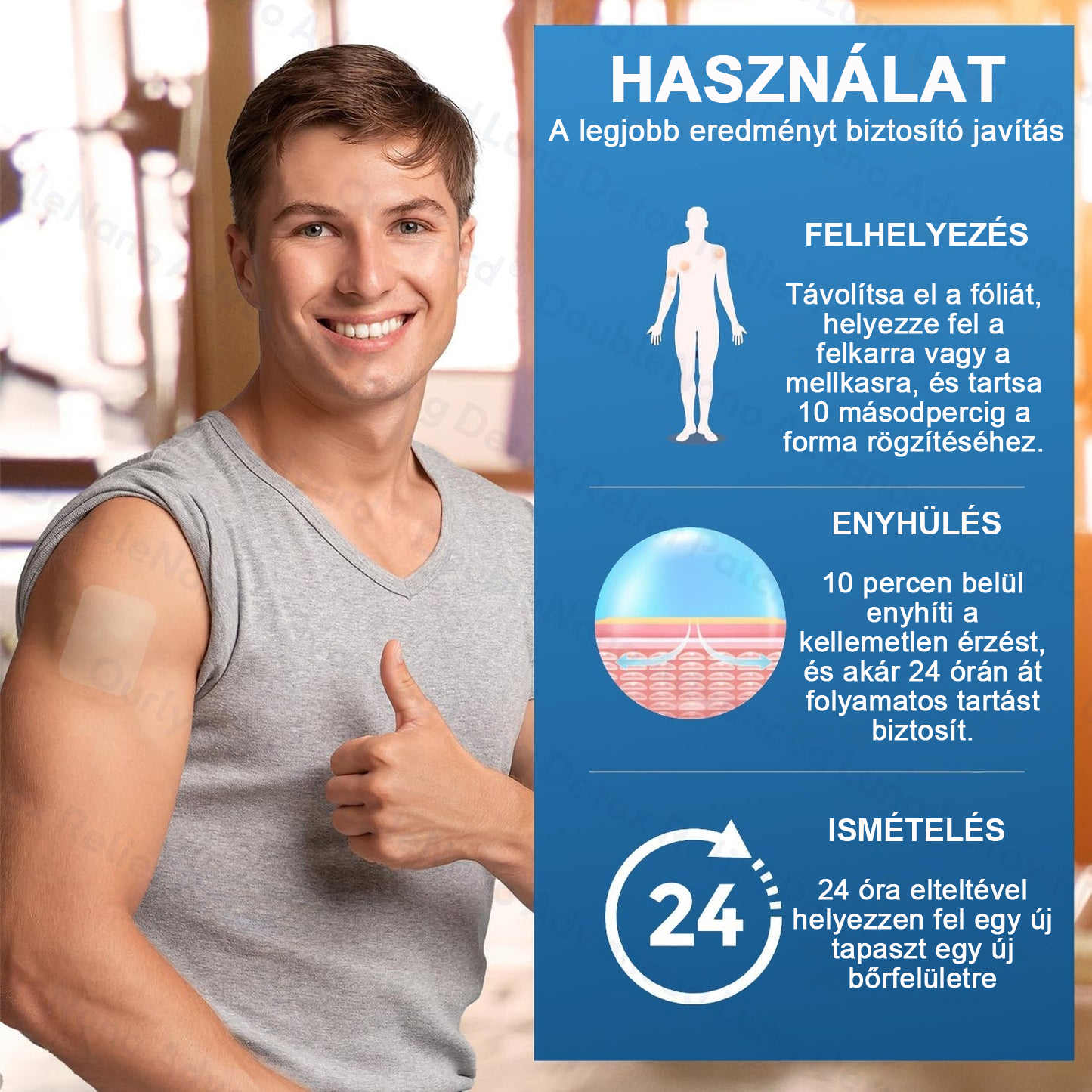 🛡️🛡️FDA Jóváhagyott | Zvoevo®  COPD Enyhítő Tapasz (💝 Köhögés, zihálás, légszomj, köpet, orrdugulás, hörghurut, allergiás tünetek, tüdő kényelmetlenség🫁)