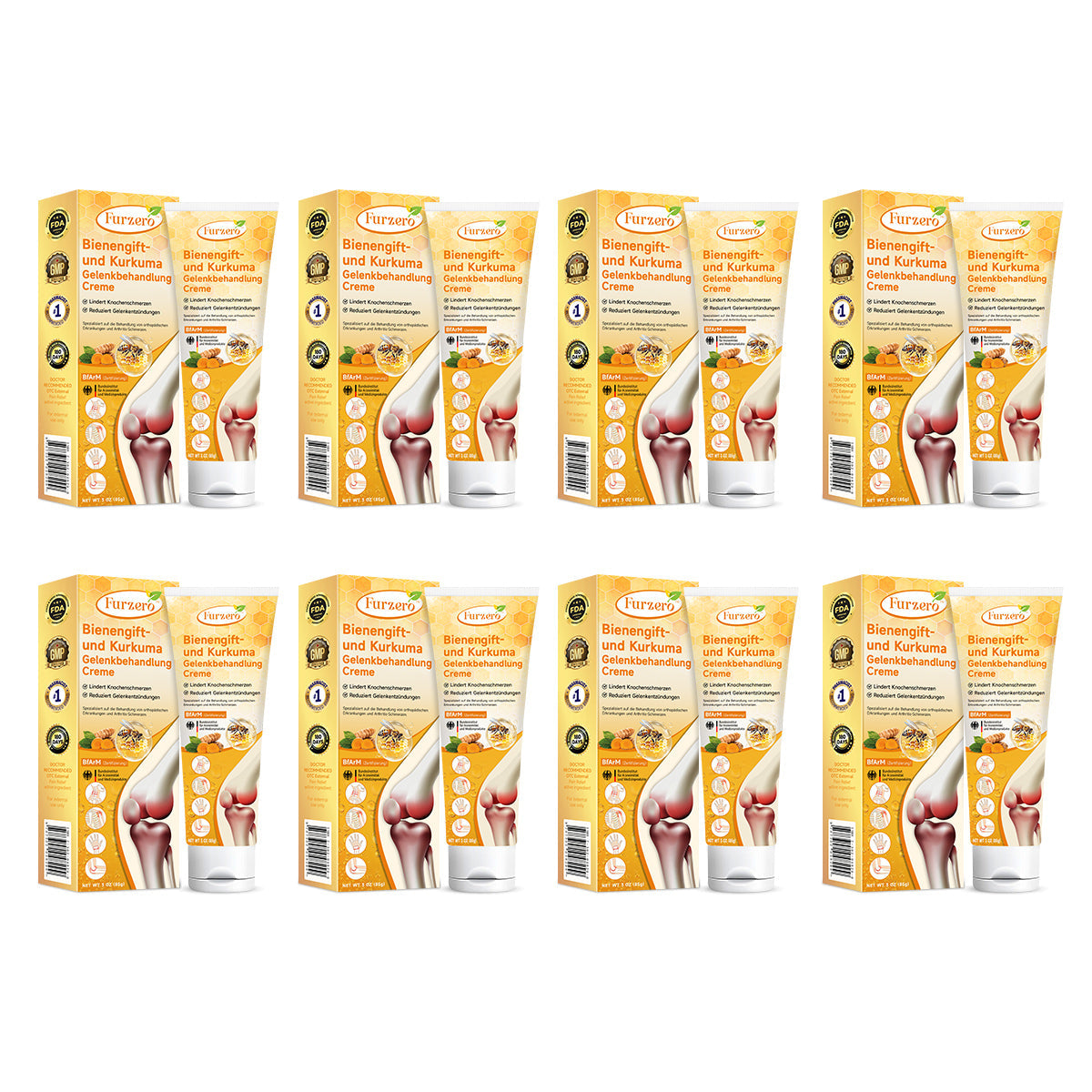 Furzero™ Bienengift- und Kurkuma-Gelenkbehandlung-Creme (Spezialisiert auf die Linderung von orthopädischen Beschwerden und Arthritisschmerzen)