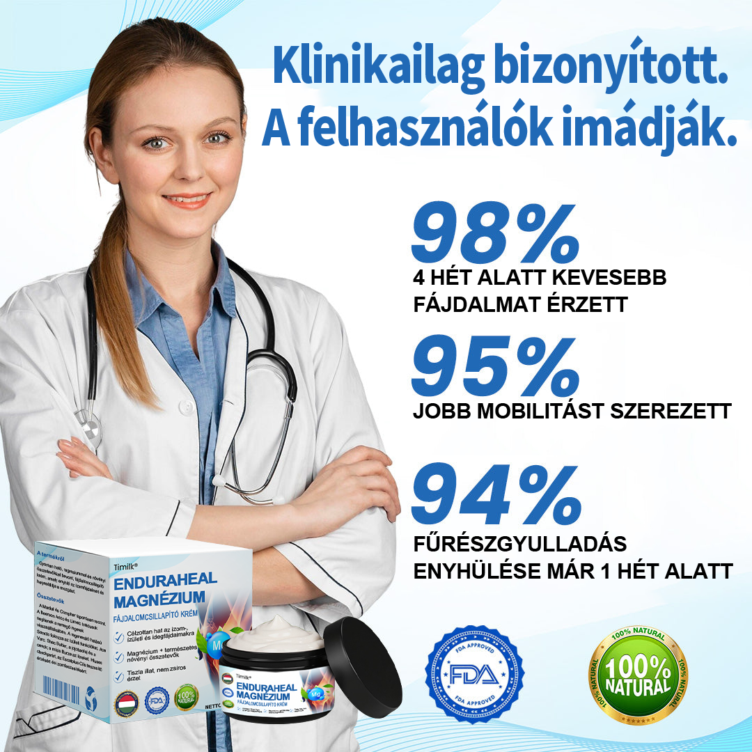 ✨ Timilk® – 🌿 Magnézium krém fájdalomcsillapításra 💪 (ízületi gyulladás, neuropátia, reuma, sportsérülések és egyebek) ✨
