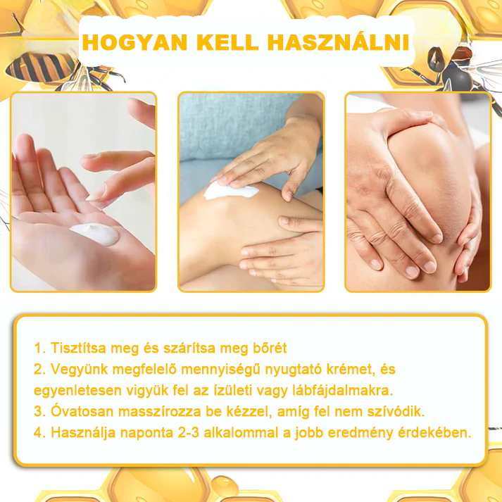 LOVILDS™ méhméreg és kurkuma ízületi gyulladás terápiás krém (👩🔬Ortopédiai betegségekre és ízületi fájdalmakra specializálódott👩🔬)