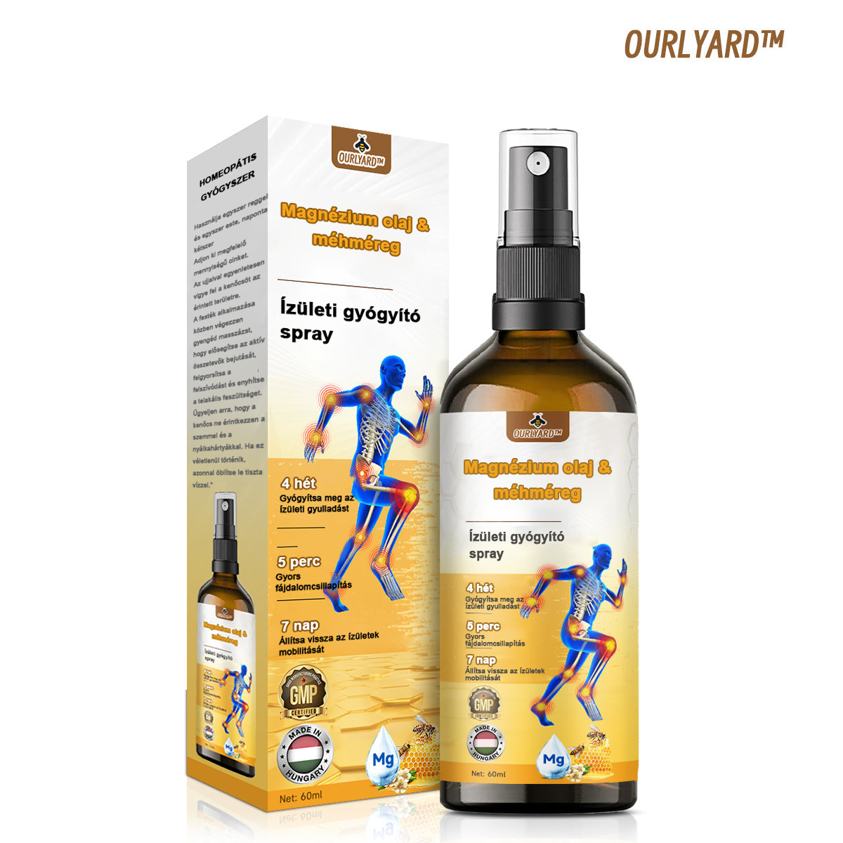 ✅Hivatalos Áruház: Ourlyard™ Magnézium Olaj és Méhméreg ízületjavító spray 👨⚕️ A Gyógyszerügyi Hivatal (OGYEI) jóváhagyásával🔥🔥🔥