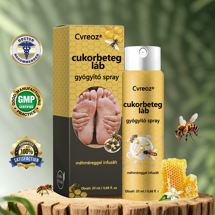 Cvreoz® méhméreg gyógyító spray a sebek gyógyulására és regenerálására a kezeken és a lábakon🎉