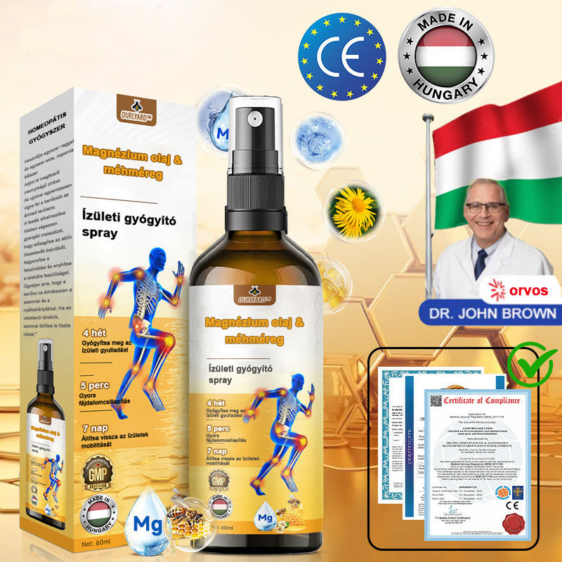 ✅Hivatalos Áruház: Ourlyard™ Magnézium Olaj és Méhméreg ízületjavító spray 👨⚕️ A Gyógyszerügyi Hivatal (OGYEI) jóváhagyásával🔥🔥🔥