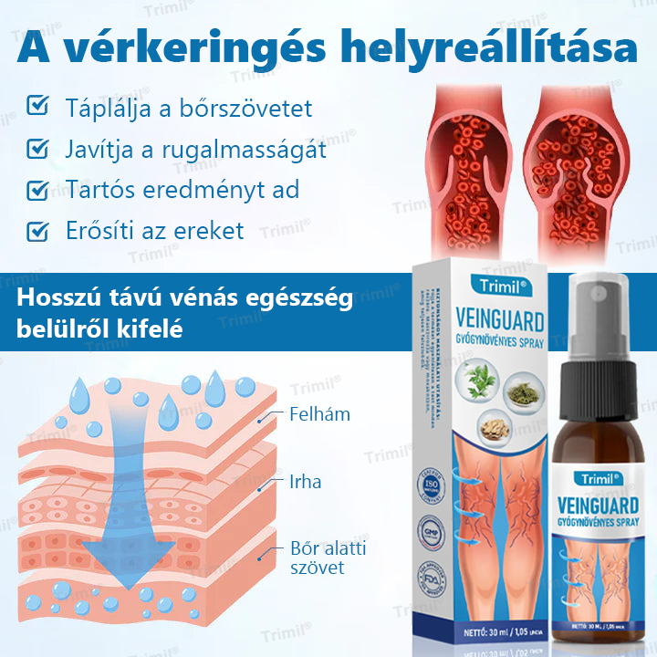 🌿🌿Trimil® VeinGuard Gyógynövényes Spray - ✅ Klinikailag bizonyított, hogy mindössze 7 nap alatt megszünteti a visszereket!