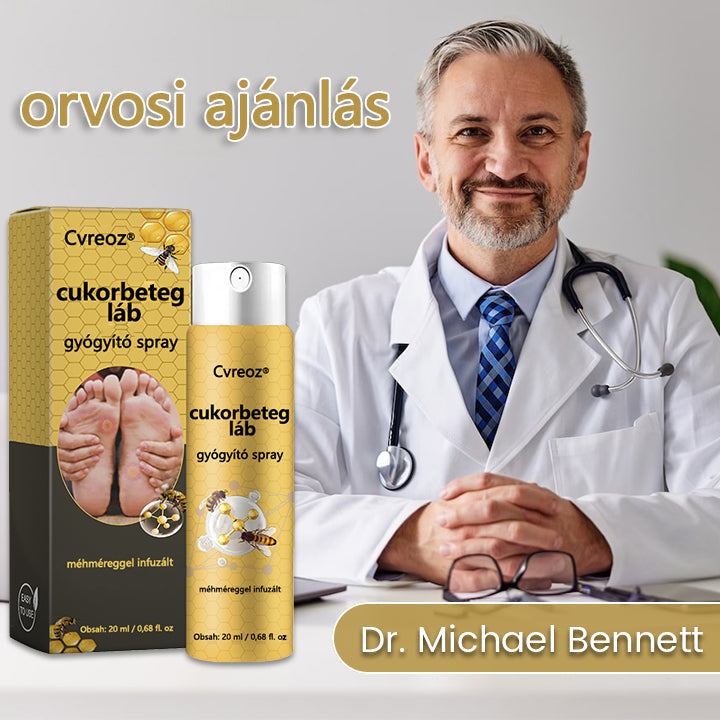 Cvreoz® méhméreg gyógyító spray a sebek gyógyulására és regenerálására a kezeken és a lábakon🎉