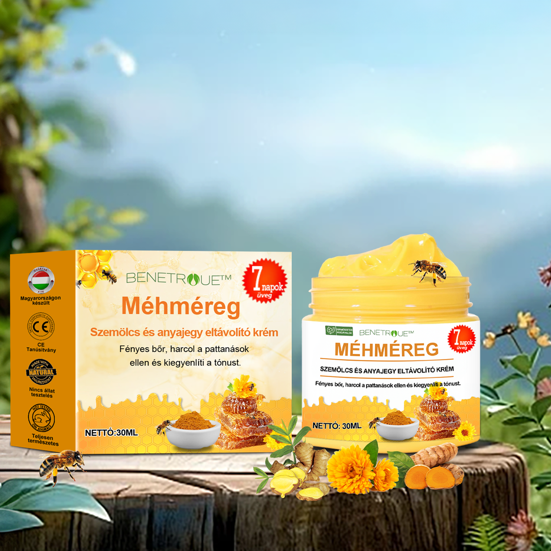 🍯👑BENETURE™ méhméreg szemölcs és anyajegy eltávolító krém (Utolsó napi akció, 80% kedvezmény)