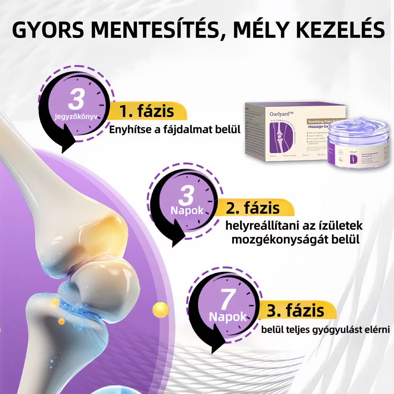 ✅Hivatalos üzlet: Ourlyard™ Kurkuma és Emu Olajos Ízületi fájdalomcsillapító masszázs gél 👨⚕️Magyar Osteopata Szövetség (MOSZ) által jóváhagyott