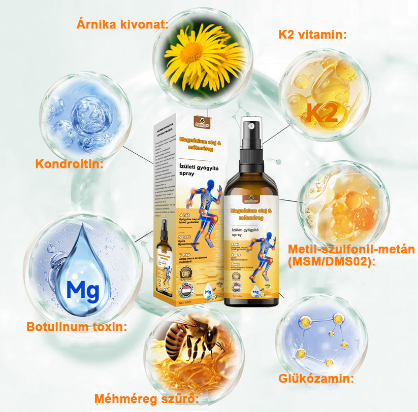 ✅Hivatalos Áruház: Ourlyard™ Magnézium Olaj és Méhméreg ízületjavító spray 👨⚕️ A Gyógyszerügyi Hivatal (OGYEI) jóváhagyásával🔥🔥🔥