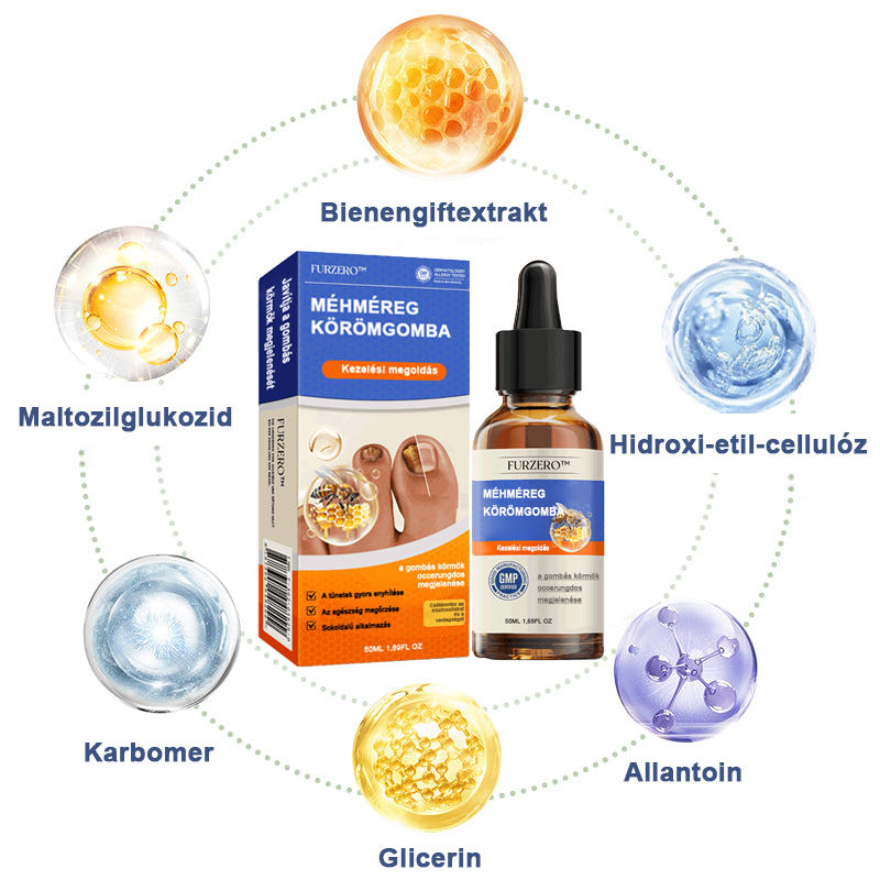 🐝🐝Furzero™ méhméreg körömgomba kezelési megoldás:Teljesen megoldja a körömgomba problémát🌟👣