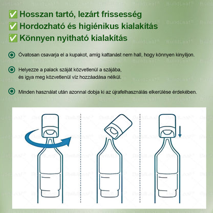BuildLeaf®🥇 GLP-1 8-az-1-ben Fit &amp; Vital Orális Oldat (Csak napi egyszer, látható változások 7 nap alatt)  Elhízásra, szív- és érrendszeri egészségre, cukorbetegségre, alvási apnoéra, emésztőrendszeri egészségre, ízületi problémákra és még sok másra