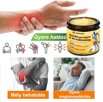 ADNOON® Botulinum Toxin & Méhméreg Fájdalomcsillapító Csontgyógyító Krém⭐👨‍⚕️A Magyar Ortopéd Társaság (MOT) Által Jóváhagyva