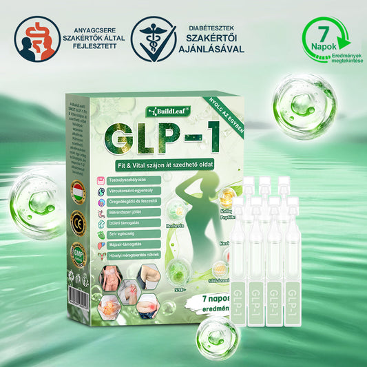 BuildLeaf®🥇 GLP-1 8-az-1-ben Fit &amp; Vital Orális Oldat (Csak napi egyszer, látható változások 7 nap alatt)  Elhízásra, szív- és érrendszeri egészségre, cukorbetegségre, alvási apnoéra, emésztőrendszeri egészségre, ízületi problémákra és még sok másra