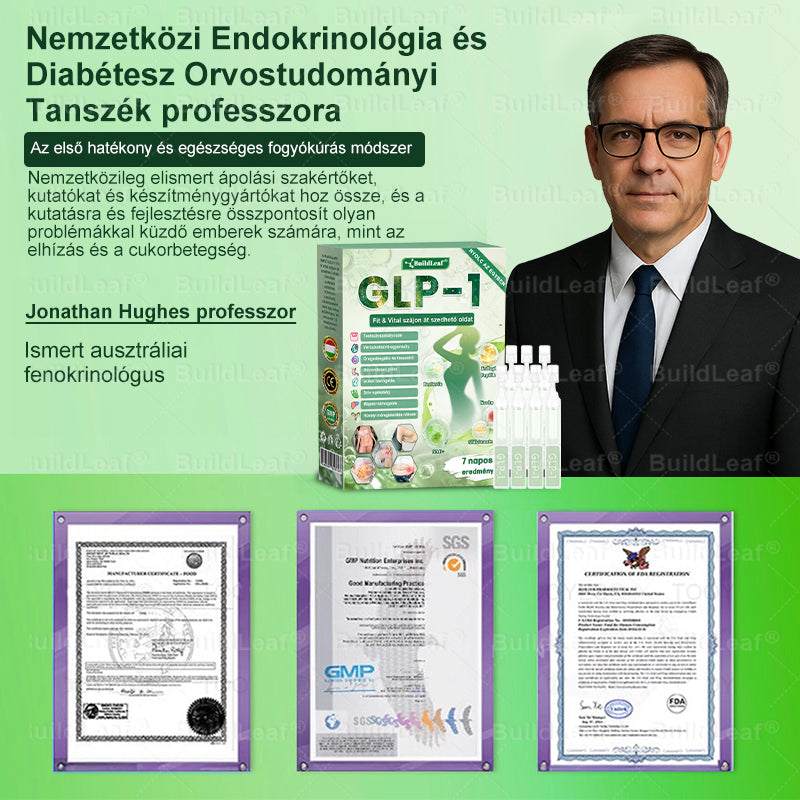 BuildLeaf®🥇 GLP-1 8-az-1-ben Fit &amp; Vital Orális Oldat (Csak napi egyszer, látható változások 7 nap alatt)  Elhízásra, szív- és érrendszeri egészségre, cukorbetegségre, alvási apnoéra, emésztőrendszeri egészségre, ízületi problémákra és még sok másra