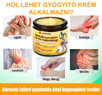 ADNOON® Botulinum Toxin & Méhméreg Fájdalomcsillapító Csontgyógyító Krém⭐👨‍⚕️A Magyar Ortopéd Társaság (MOT) Által Jóváhagyva